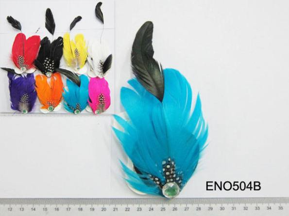 Feather Hair Bows