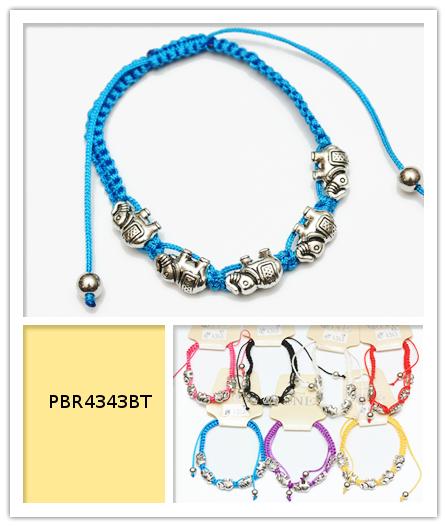 Elephant Assorted Color Adjustable Bracelet