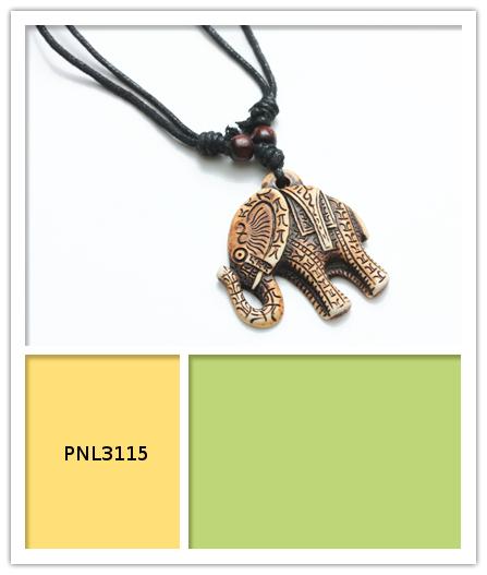 Black Cord Elephant Necklaces