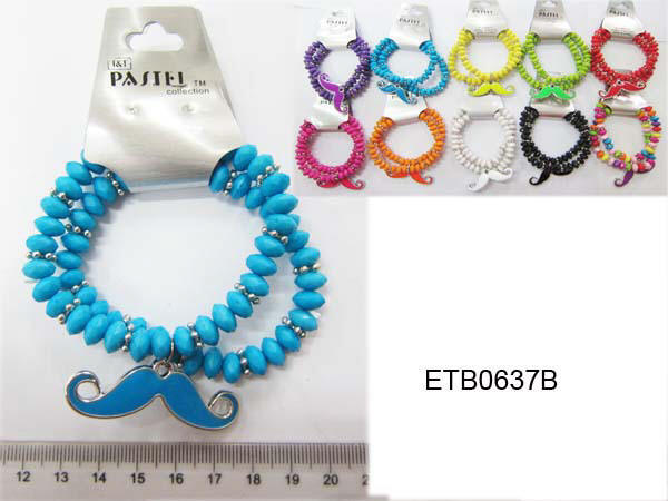 Mustache Bracelets