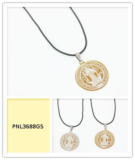 Stainless Steel Icon Religious Necklace