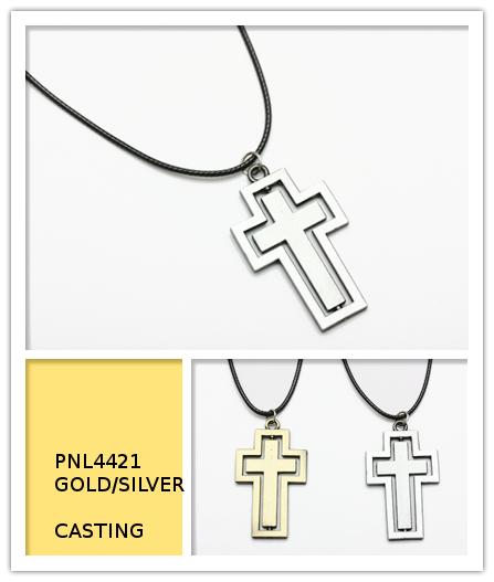 Mixed Color Corded Fashion Cross Necklaces