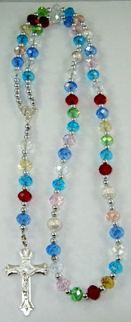 Multi Color Crystal Rosaries