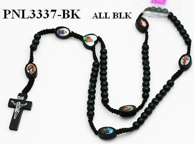Black Wood Rosaries