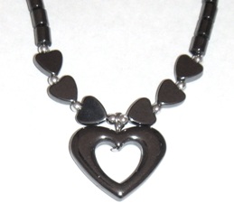 Heart Hematite Necklace