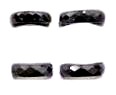 6mm Faceted Hematite Rings