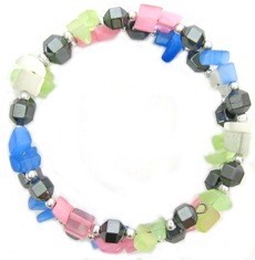 Fiber Optic Memory Wire Bracelets