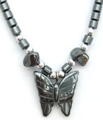 Butterfly Hematite Necklace