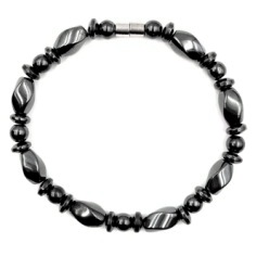 All Black Beads Magnetic Hematite Bracelets 