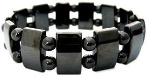 Wide Hematite Magnetic Bracelets
