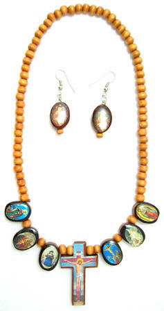 Religious Jewelry - Wood Necklaces
