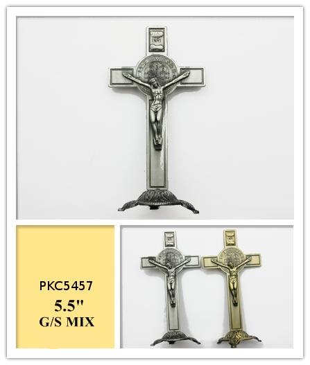 5.5 Inch Mixed Gold/Silver Countertop Crosses