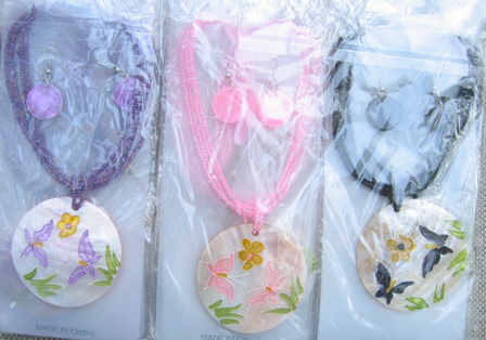 Hand Painted Shell Necklaces