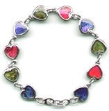 Heart Paua Shell Anklets