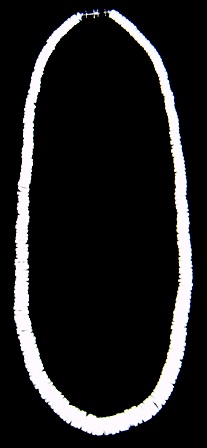Smooth Round White Puka Shell Necklace