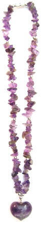 Chip Stone Heart Necklace