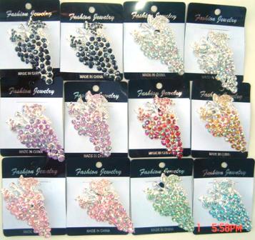 Rhinestone Brooches