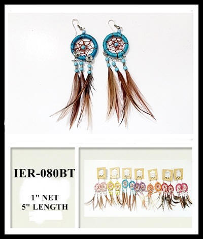 Assorted Color Dream Catcher Earrings Earrings