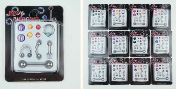 316L Surgical Stainless Steel Body Piercing Buttons