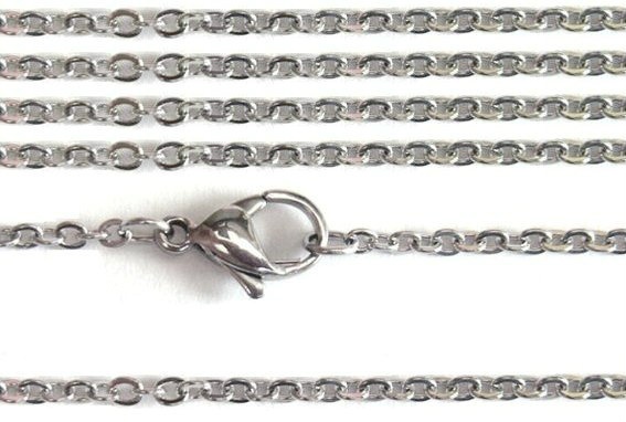 100 or 500 pieces: 7x12 mm Rhodium Silver Lobster Claw Clasps