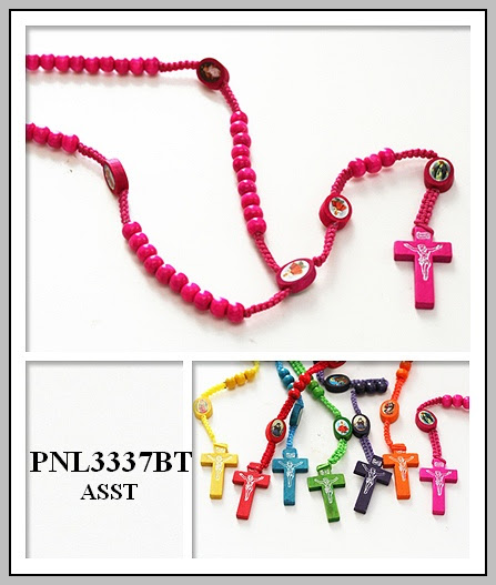 Bright Color Wood Rosaries