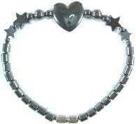 Heart Hematite Anklet