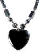 Non Magnetic Heart Hematite Necklaces