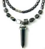 Hematite Crystal Point Hematite Necklaces