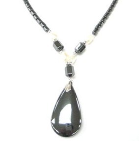 Tear Drop Hematite Necklaces