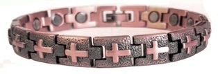 Cross Magnetic Copper Bracelets