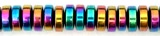 4mm Roundel Rainbow Magneic Beads