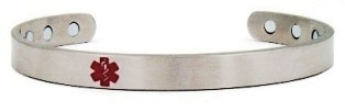 Magnetic Medical Alert Bangle Bracelets