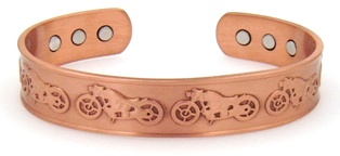 Motorcycle Magnetic Copper Bangle