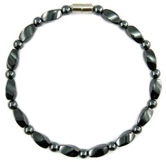 Black Hematite Magnetic Anklets