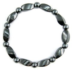 Magnetic Hematite Bracelets On Elastic Cord 