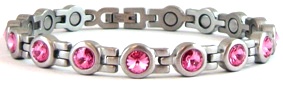 Pink Crystal Magnetic Stainless Steel Bracelets></td>
      </tr>
      <tr>
        <td width=