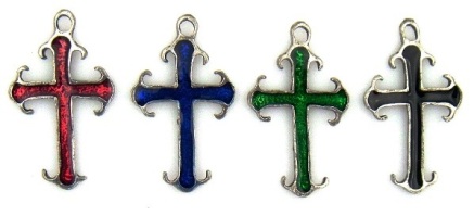 Medium Cross Pewter Pendants