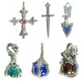 Pewter Jewelry - Pendants And Charms