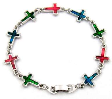 Distributor Cross Paua Shell Bracelets