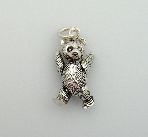 925 Sterling Silver Teddy Bear Charm
