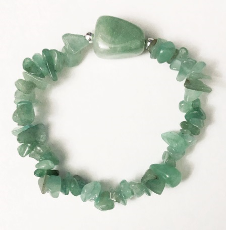 1 PC. Green Aventurine Chip Stone Bracelet With Nugget