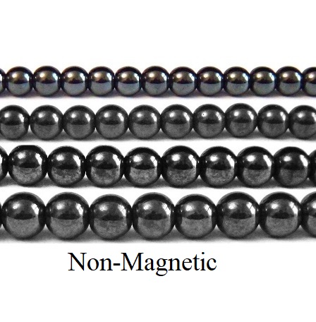 10 Strands 4mm Round 16" Each Round Hematite Beads (NON-Magnetic) AAA Quality #H-R4