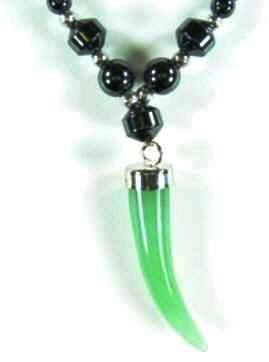 Dozen (12 PC.) Tiger Eye Horn Hematite Necklace #HN-0008