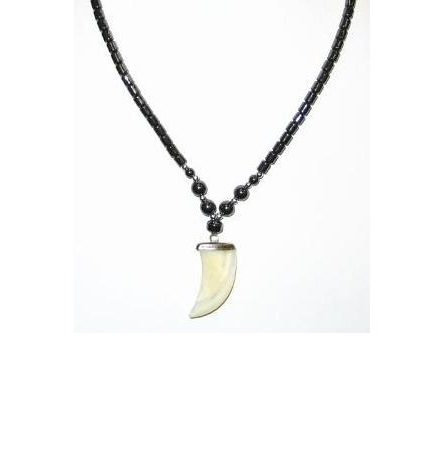 Dozen (12 PC.) MOP Claw Hematite Necklace #HN-0013