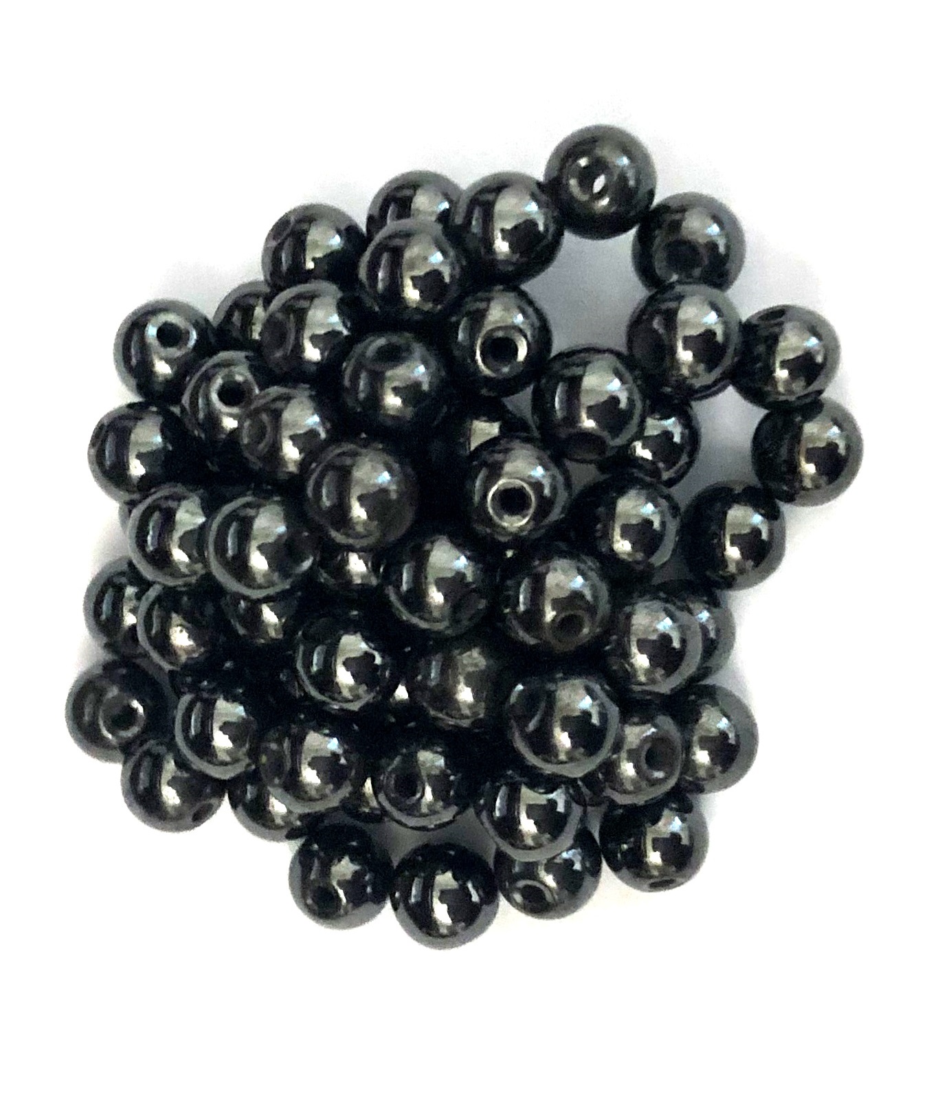 Economy 800 PC. in Bag (=10 Str 16" Each) 6mm Round Magnetic Beads #MB-R6B