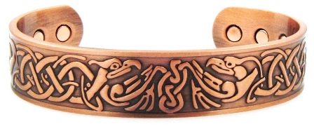 Phoenix Solid Copper Cuff Magnetic Bangle Bracelet #MBG023