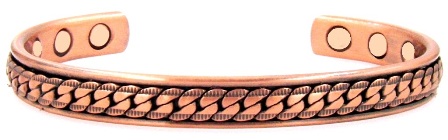 Together Solid Copper Cuff Magnetic Therapy Bangle Bracelet #MBG025