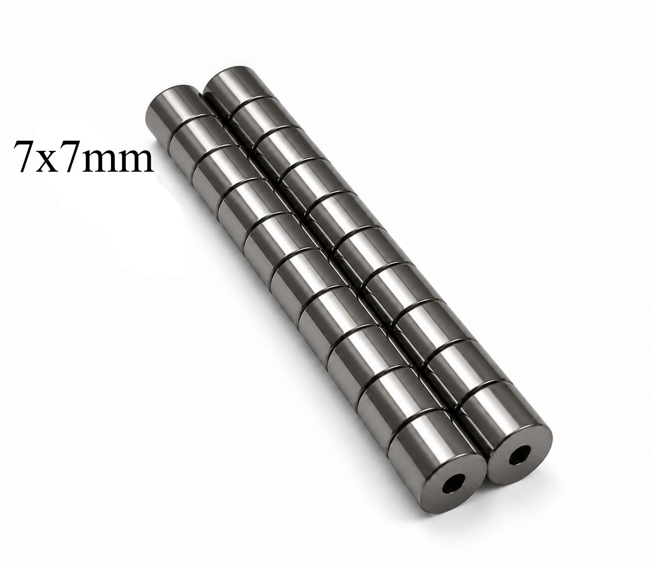 10 Set 7mm Gunmetal Color Magnetic Clasps for Jewelry Making ($1.80 Set) #MC7-10GM