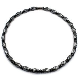 1 PC. Heavy Twisted Beads Magnetic Necklace for Men & Women #MN-0113