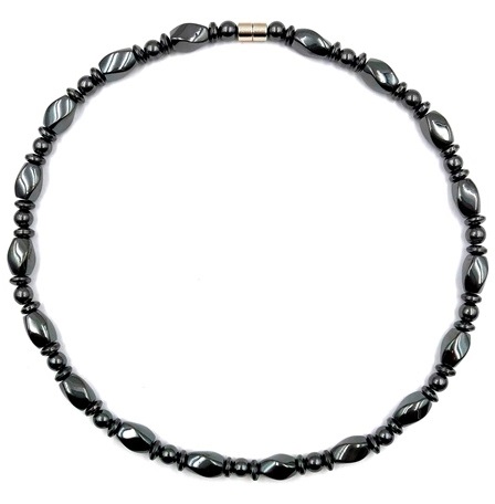 1 PC. All Black Beads Magnetic Necklace for Men and Women #MN-082